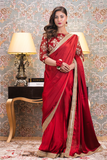 Mahroon Saree