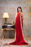 Mahroon Saree
