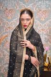 Ghalib Black Saree