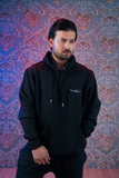 Embroidery Black Hoodie SHAYARISM Collection By Ghalib
