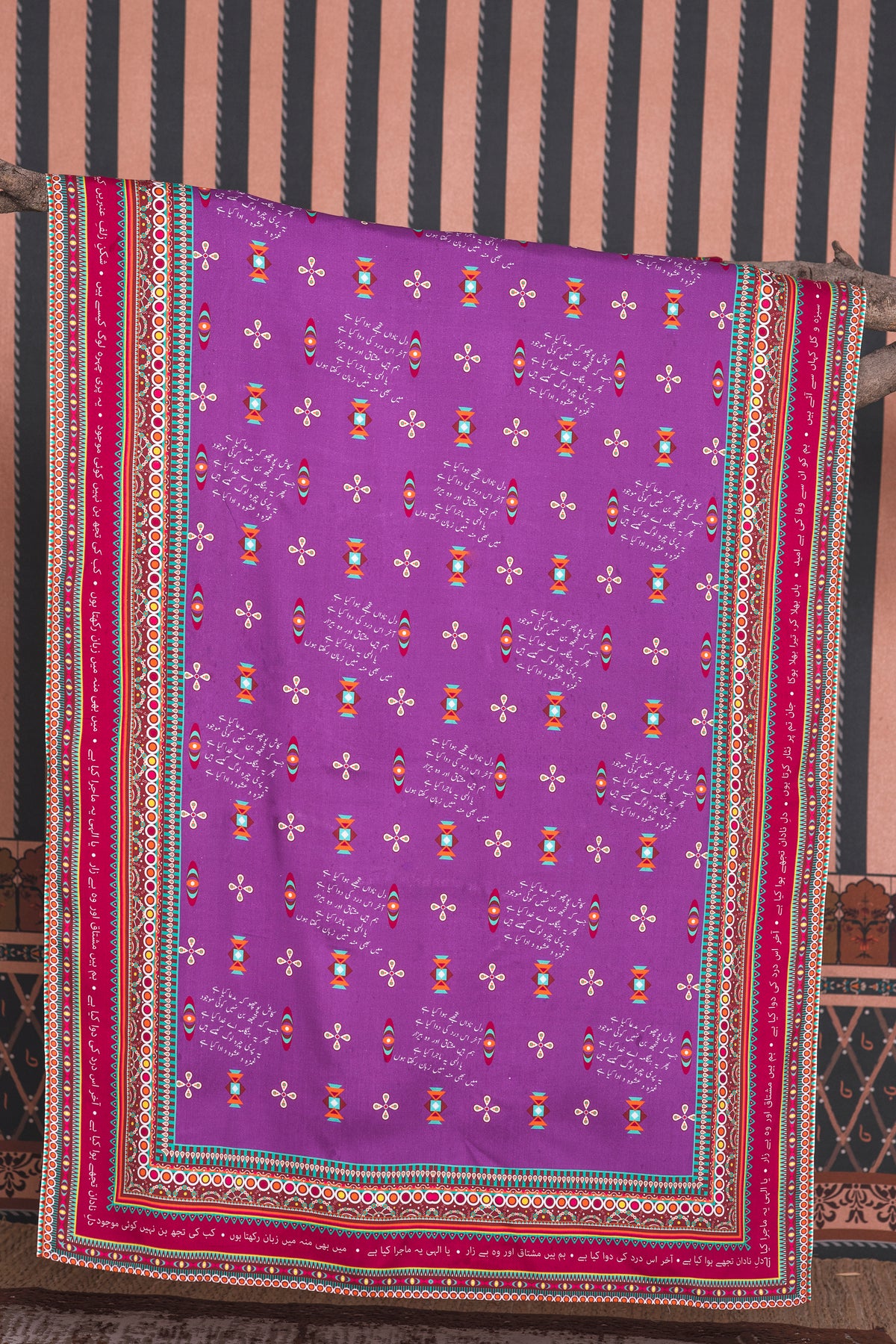 Hangma Purple Color Dupatta