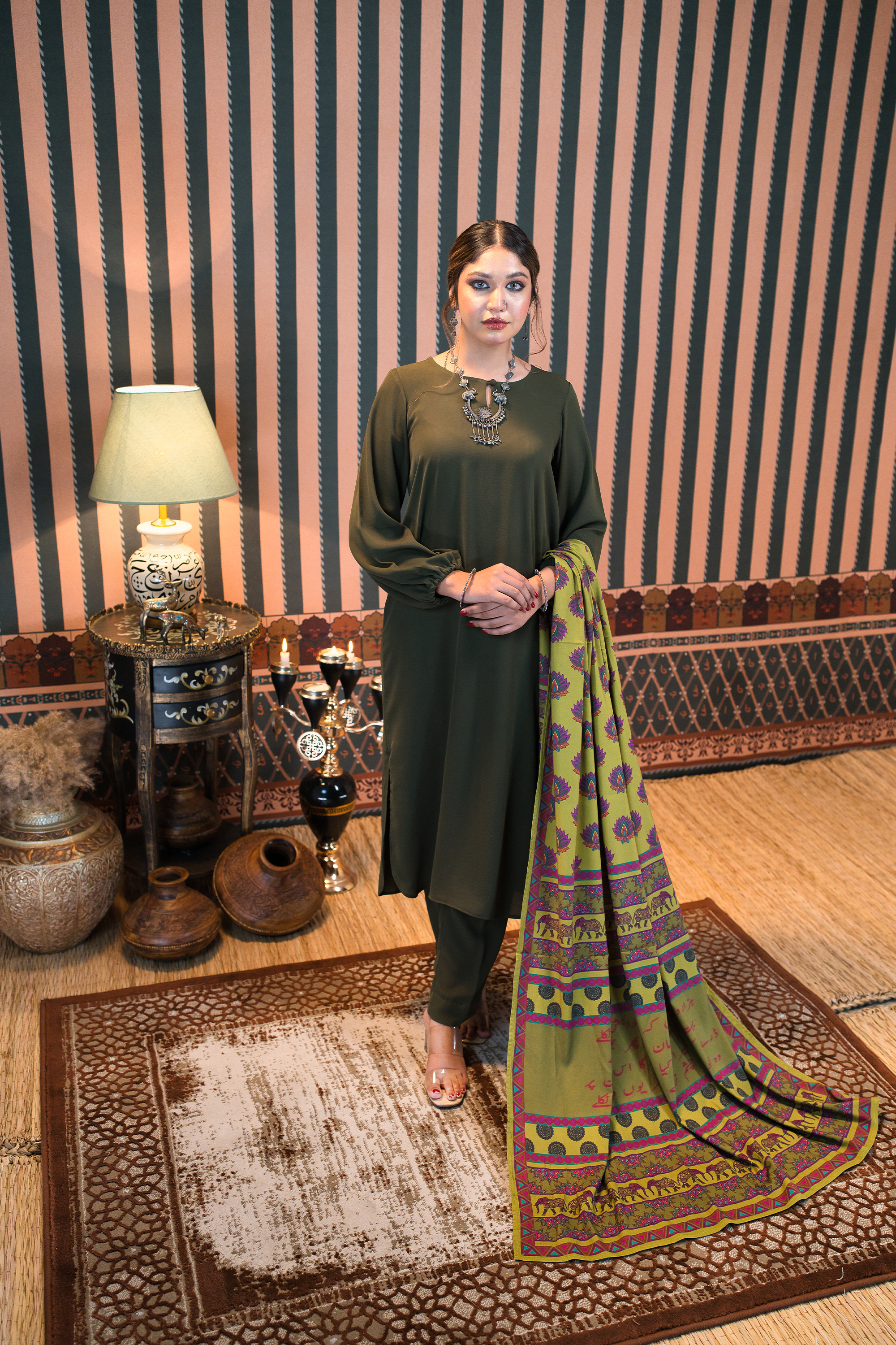 Arman Green Dupatta