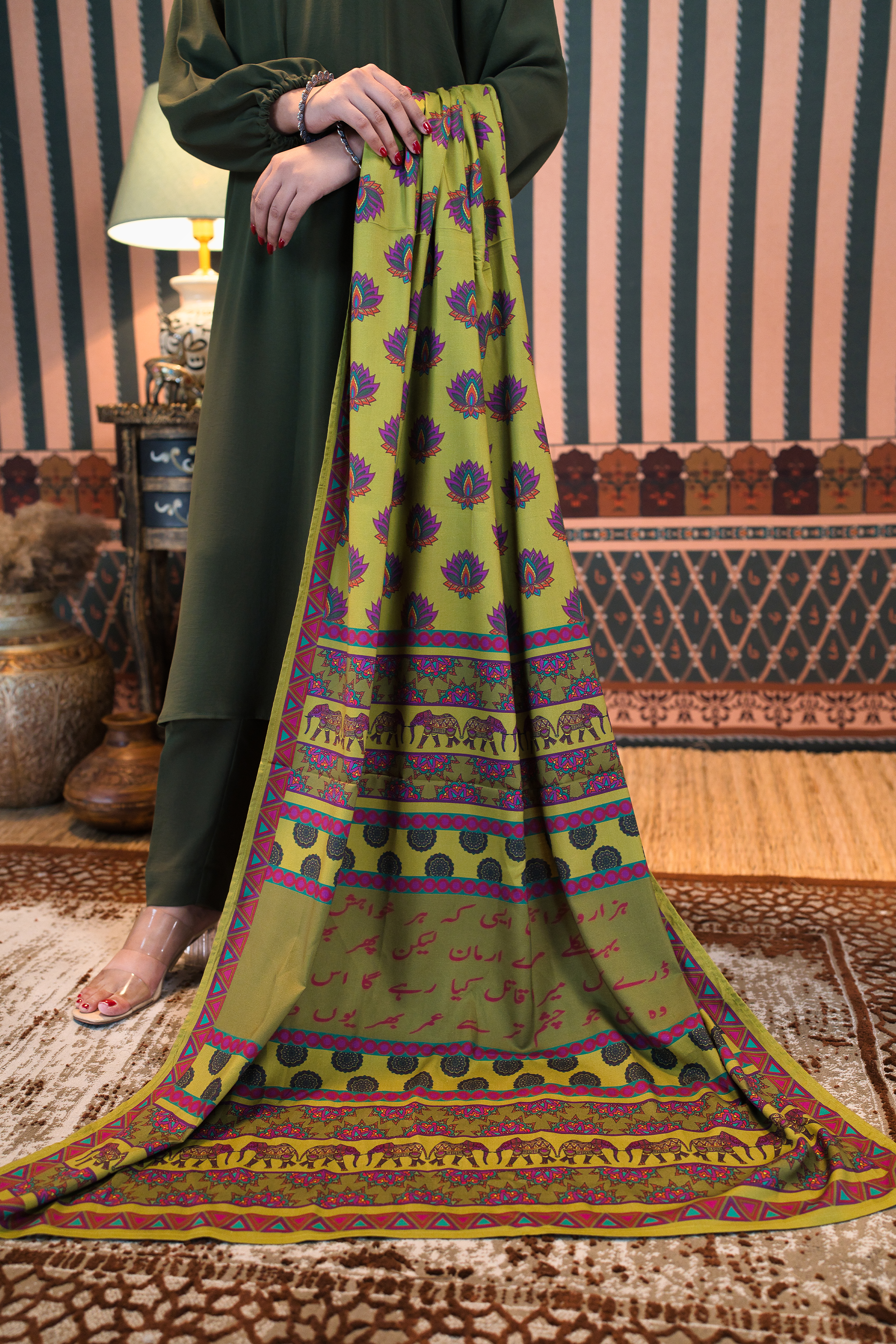 Arman Green Dupatta