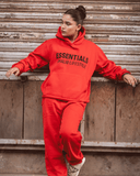 Red Hoodie Track Suit Ghaliblifestyle Essentials