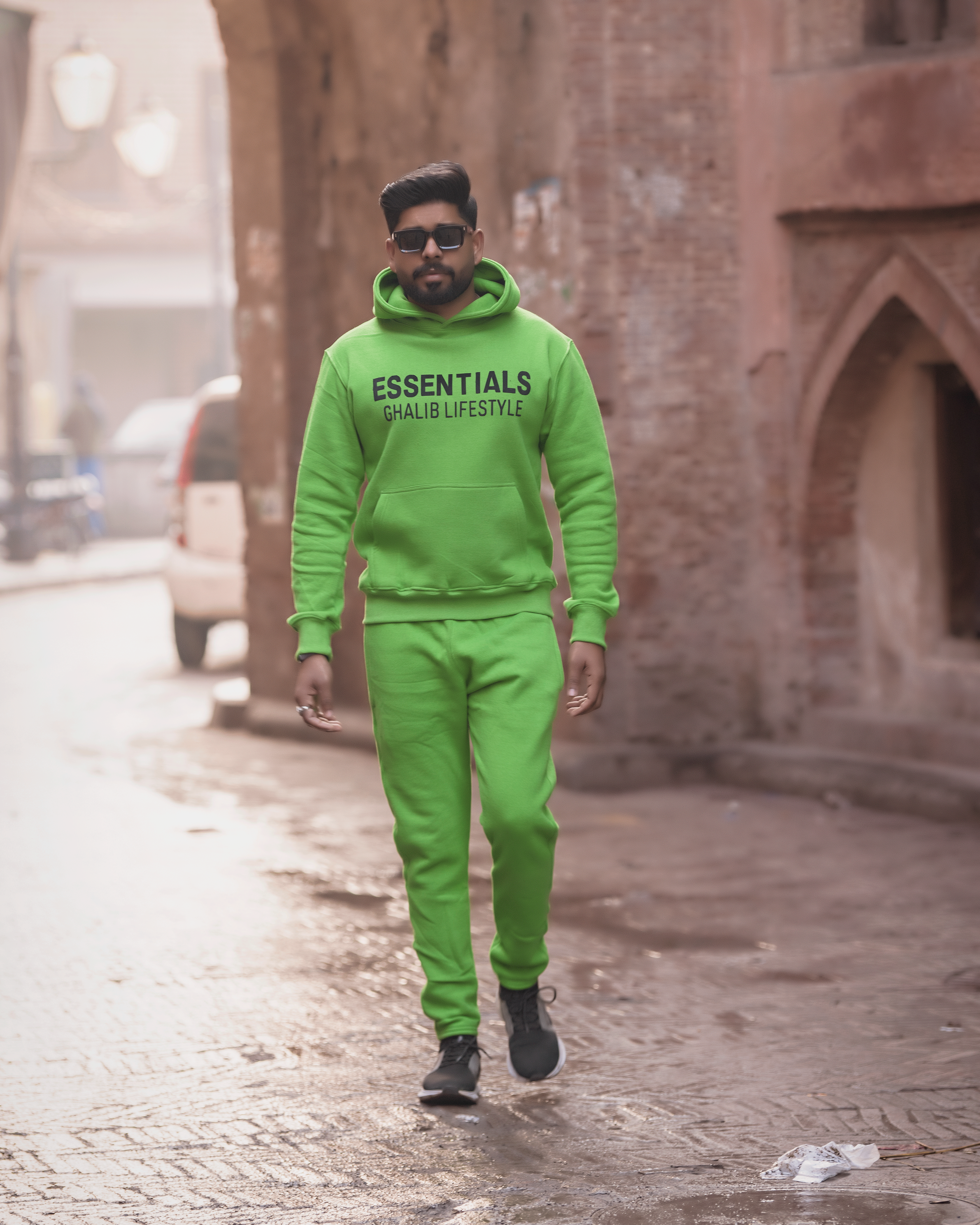 Parrot Green Hoodie Track Suit Ghaliblife Essentials