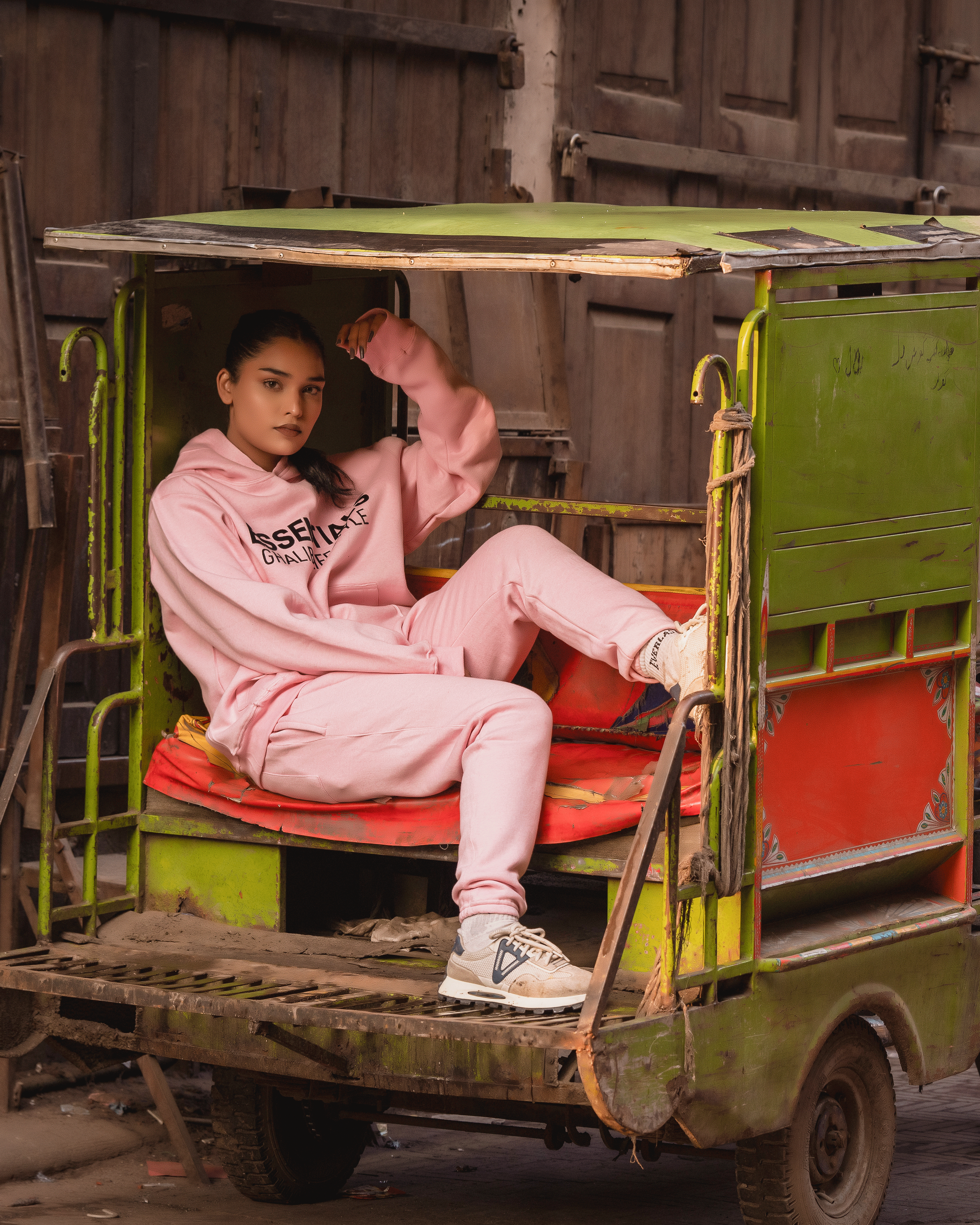 Powder Pink Hoodie Track Suit Ghaliblifestyle Essentials
