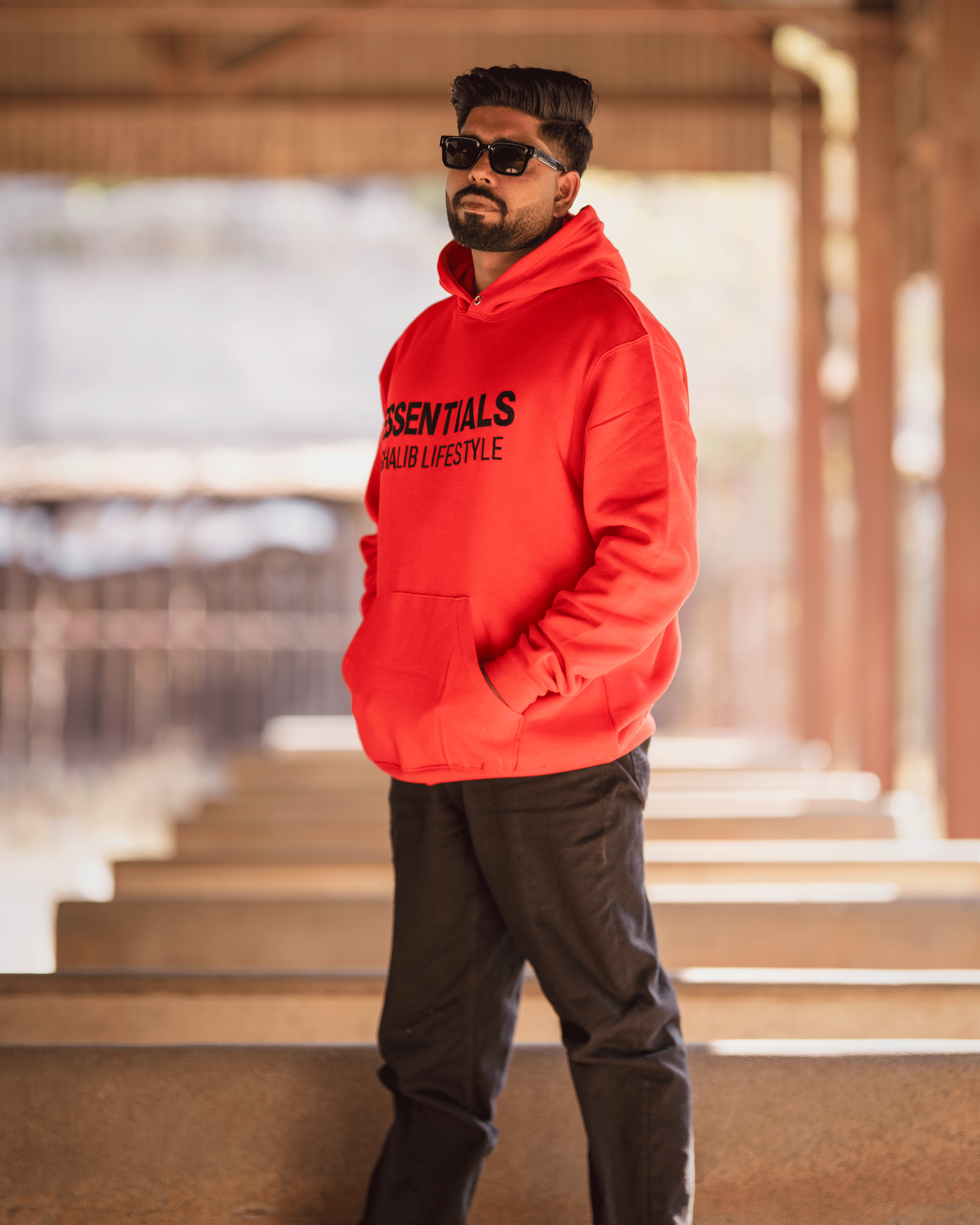 Red Hoodie Ghaliblifestyle Essentials