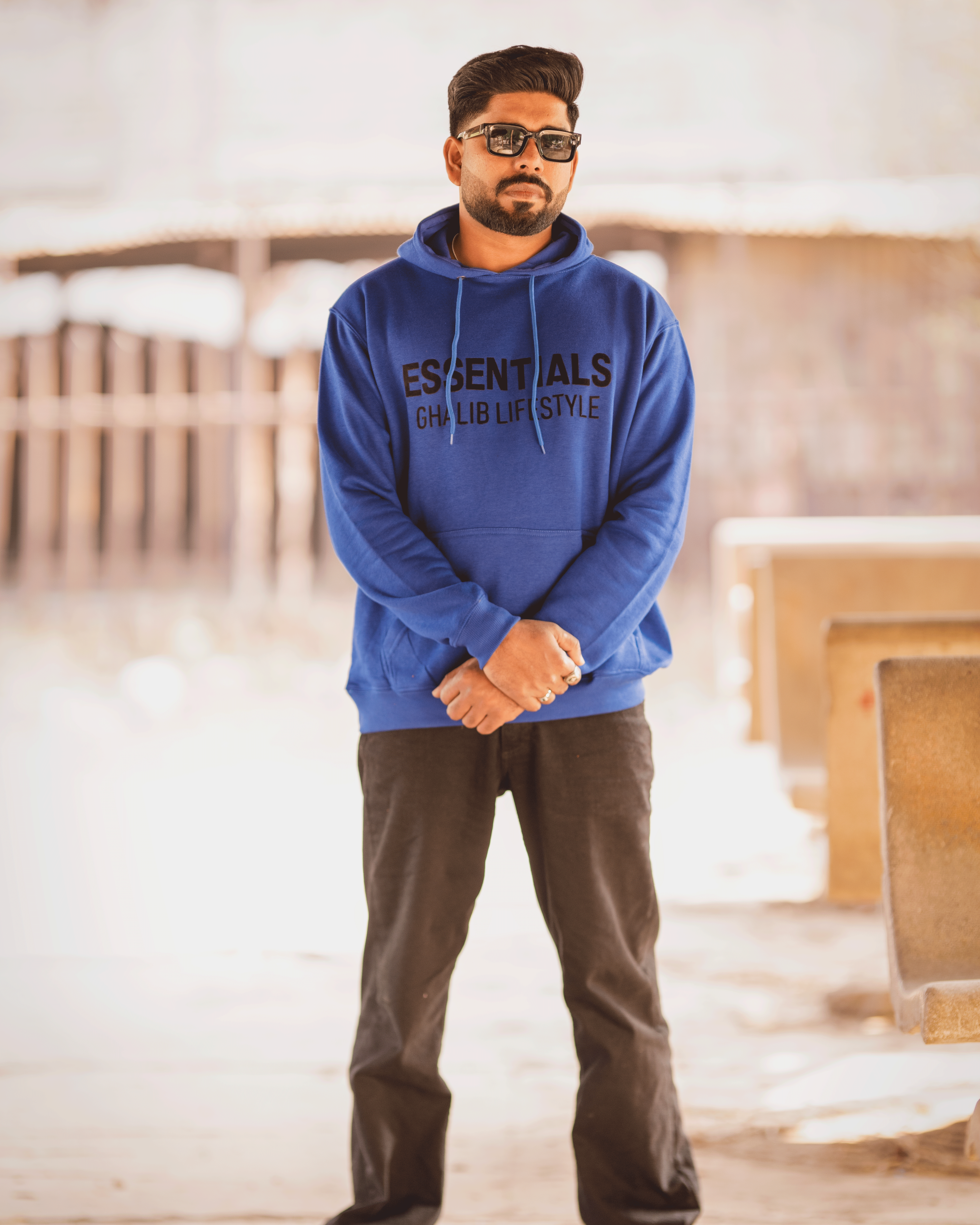Blue Hoodie Ghaliblifestyle Essentials