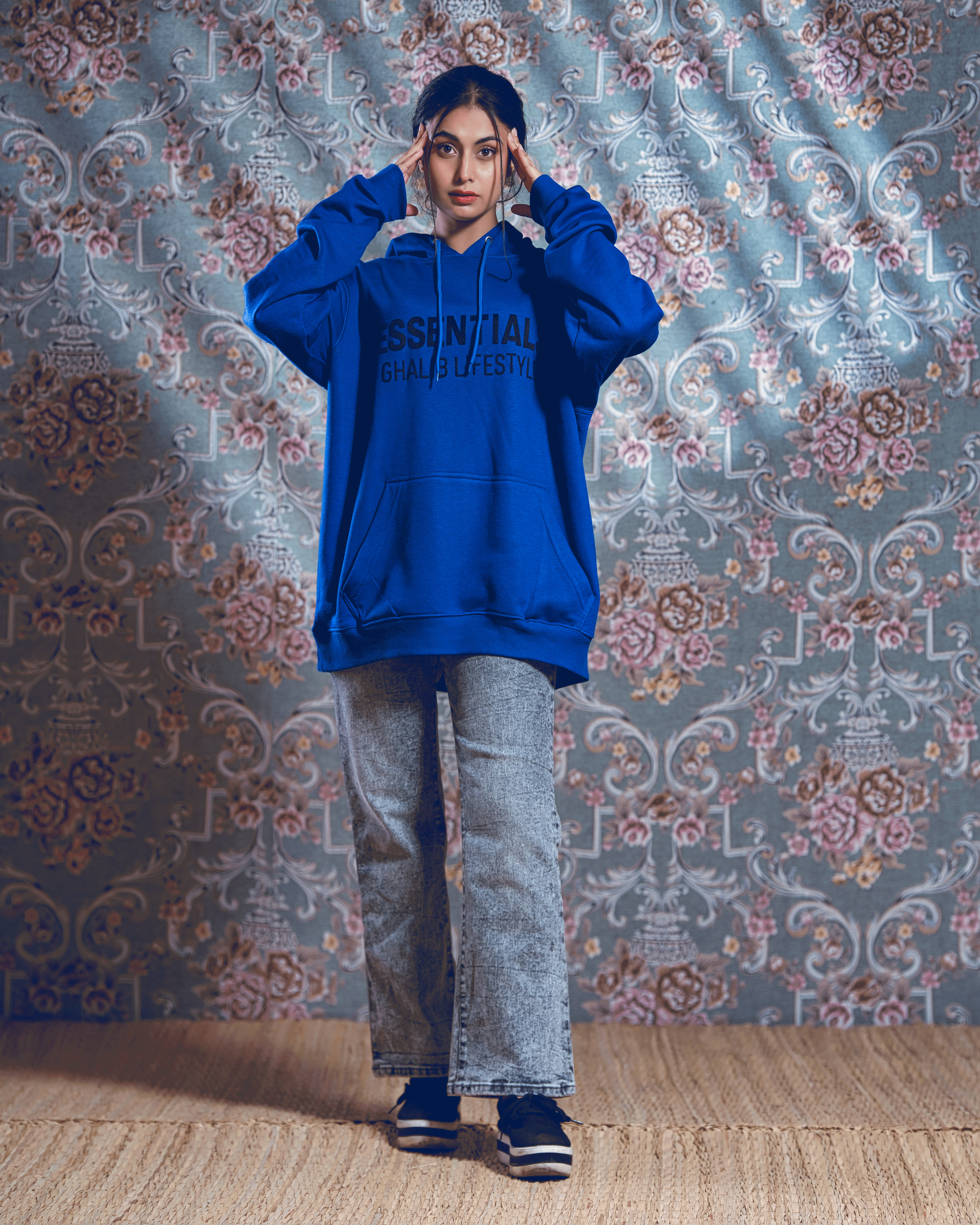 Blue Hoodie Ghaliblifestyle Essentials