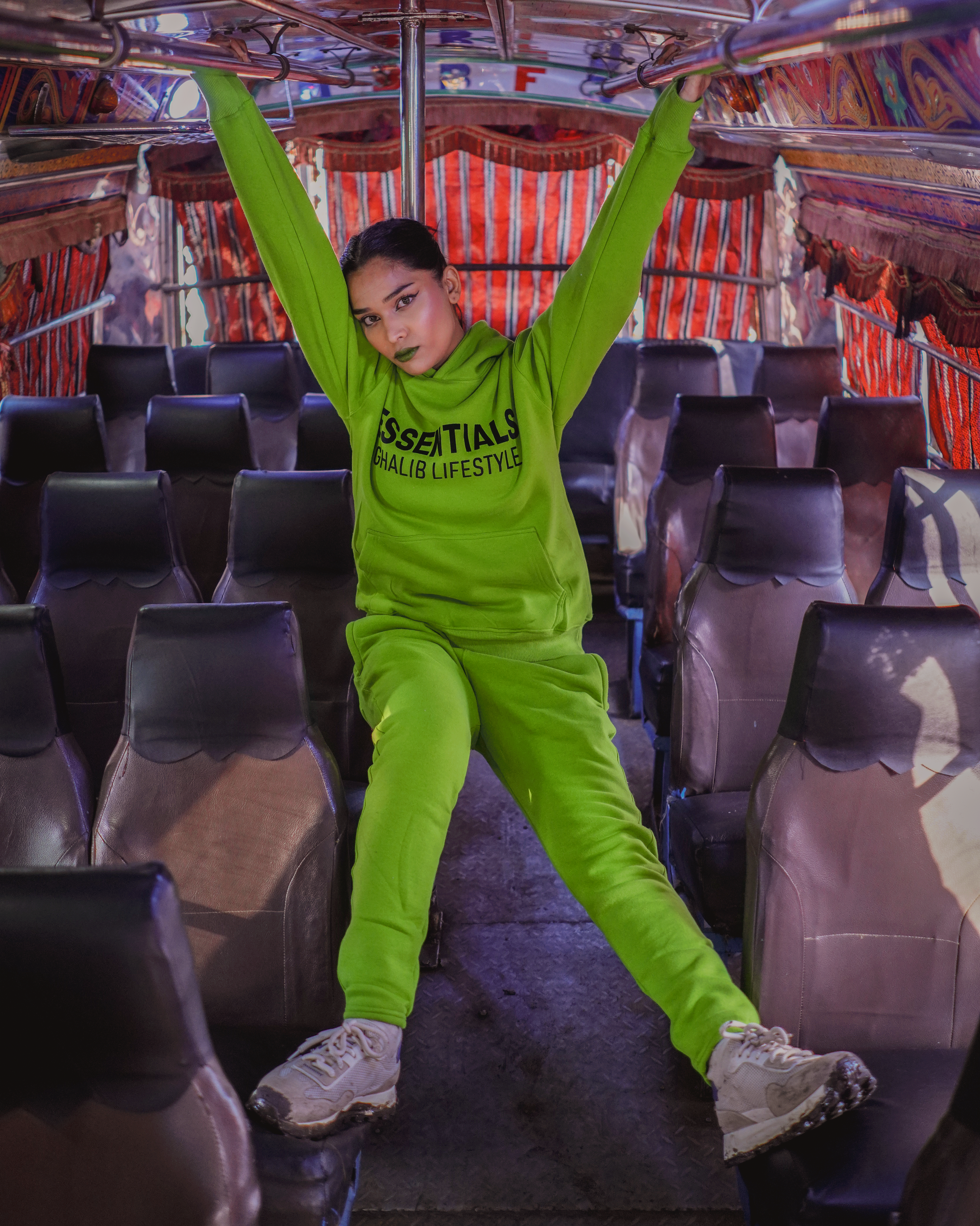 Parrot Green Hoodie Track Suit Ghaliblife Essentials