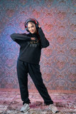 Arman Black Hoodie & Sweatpants Sharyam Collection by Ghalib