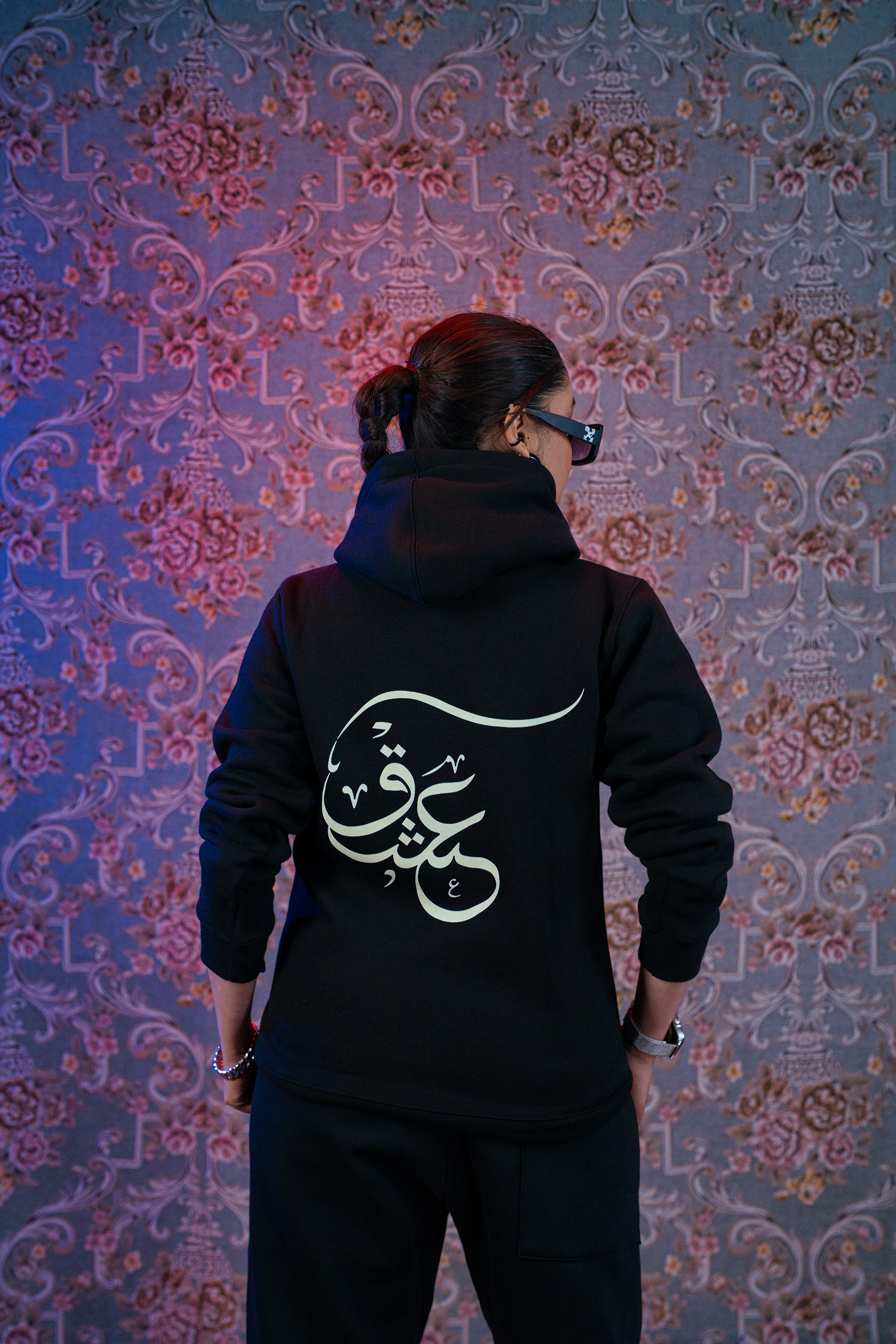 Ghalib Ishq Hoodie and Sweatpants Black