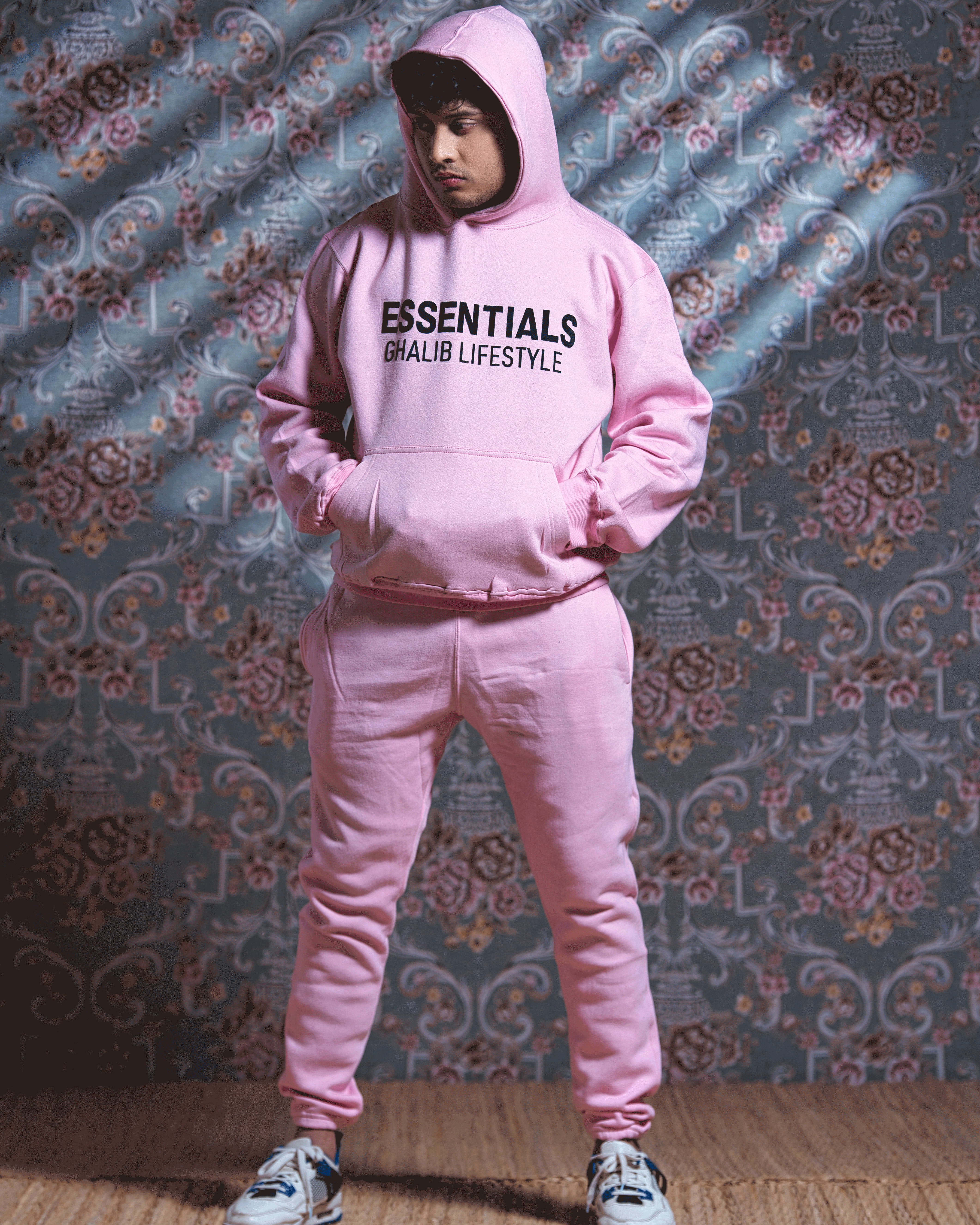 Powder Pink Hoodie Track Suit Ghaliblifestyle Essentials