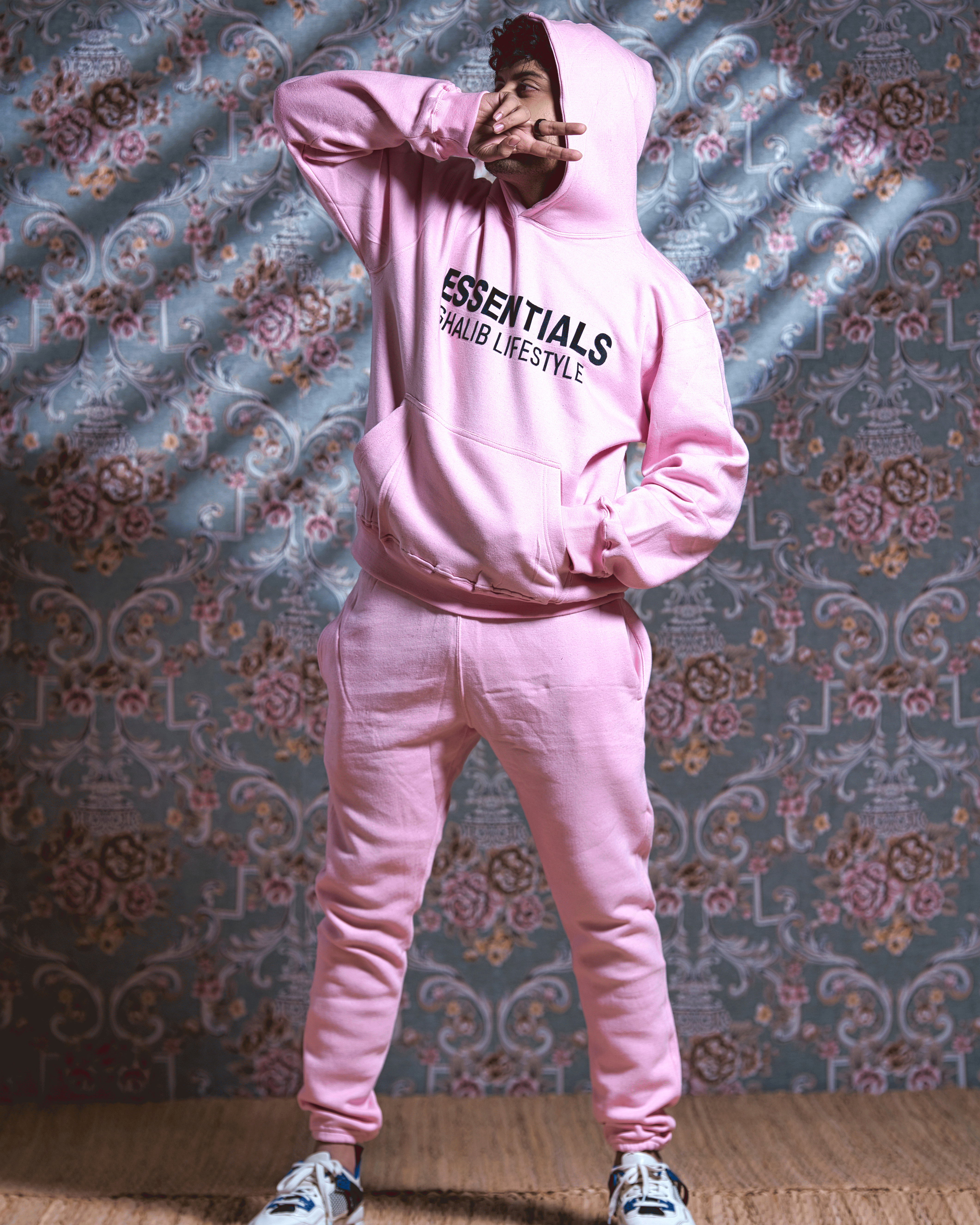 Powder Pink Hoodie Track Suit Ghaliblifestyle Essentials