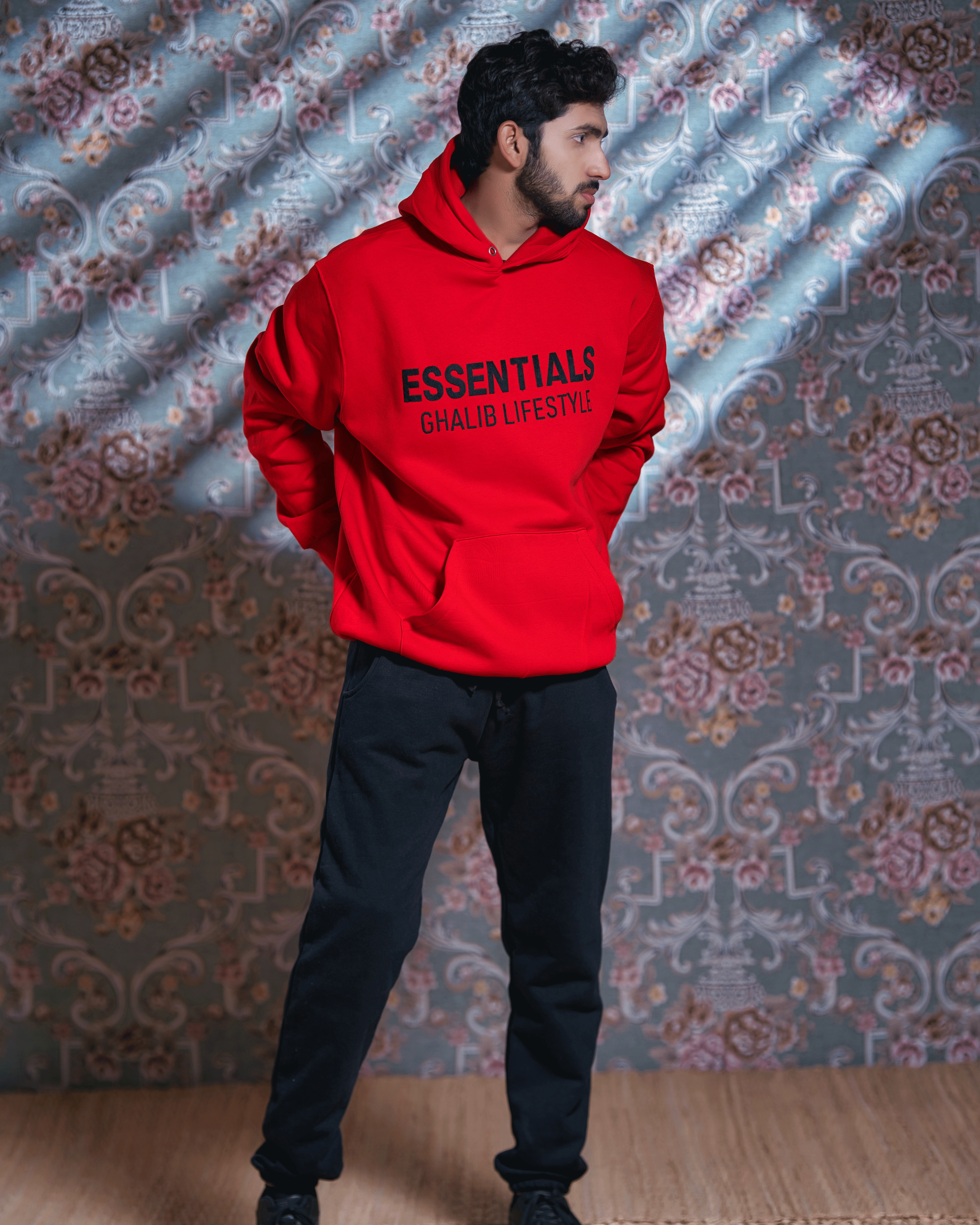 Red Hoodie Ghaliblifestyle Essentials