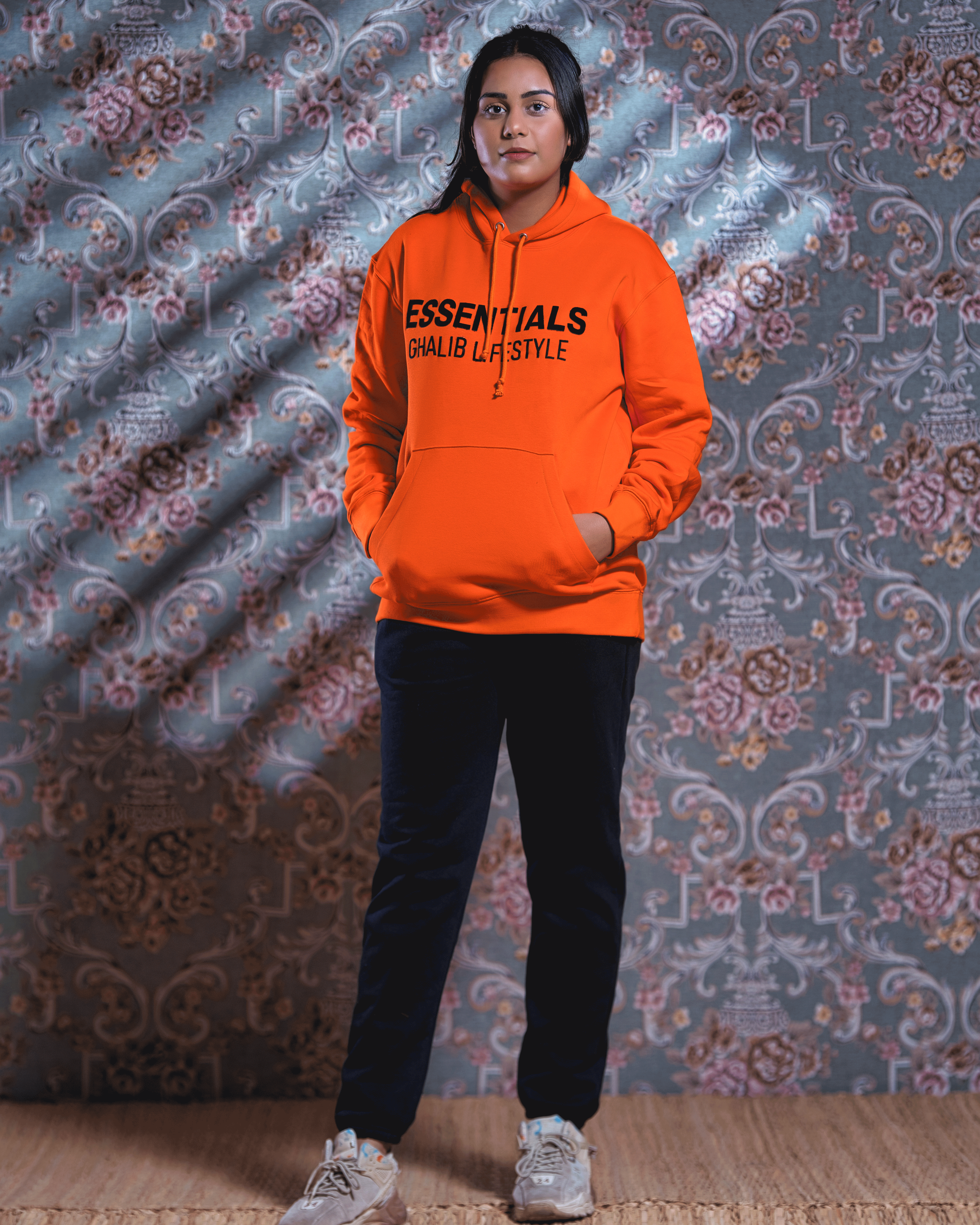 Orange Hoodie Ghaliblifestyle Essentials