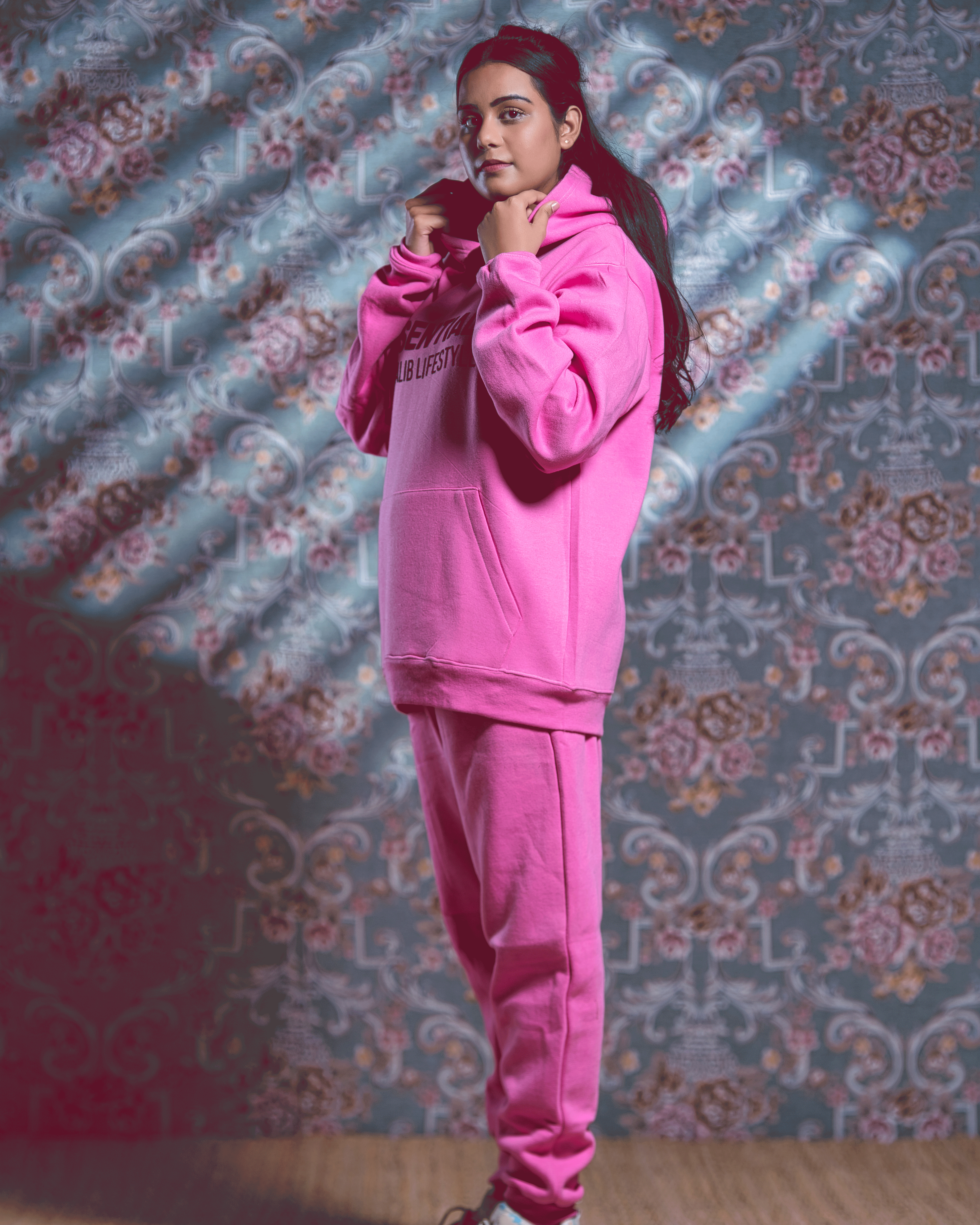 Pink Hoodie Track Suit Ghaliblifestyle Essentials